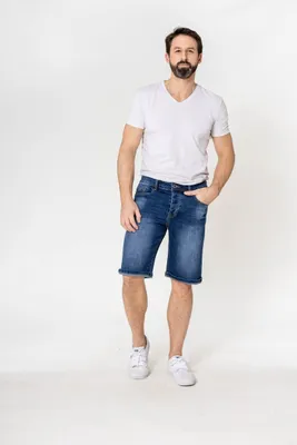 Produktbild von Shorts Denim Regular Fit Bleached Jeansshorts |