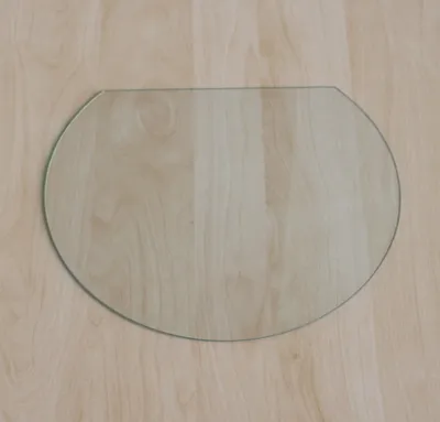 Produktbild von Kreisabschnitt 120x105cm - Funkenschutzplatte Kaminbodenplatte