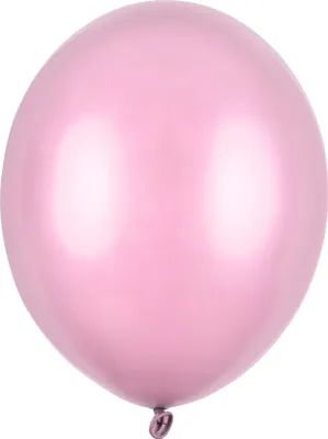 Image de 100 pcs. Ballon Ø30cm "Uni Metallic" | Rose bonbon