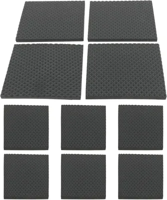 Produktbild von 10 Stück selbstklebende Schaumstoffpolster 80x80x4mm Untersetzer