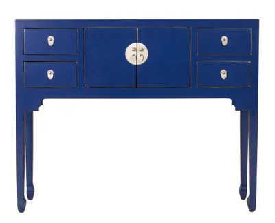 Produktbild von Fine Asianliving Chinesische Konsolentisch Orientalische Möbel Beistelltisch Wandtisch Dekotisch Konsole Telefontisch Tischchen Sofatisch aus Holz Kaffeetisch Couchtisch Sidetable