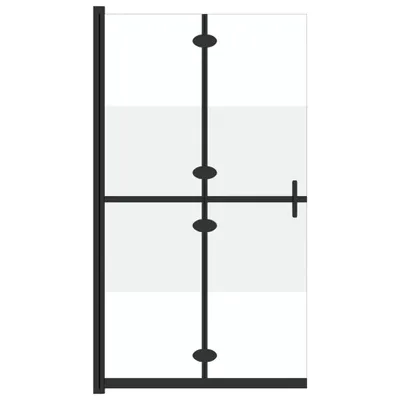 Produktbild von vidaXL Faltbare begehbare Duschwand Halbmattiertes ESG-Glas 120x190 cm