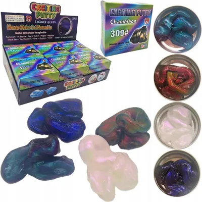 Produktbild von Idealne Prezenty Slime Knetmasse sensorisch doppelfarbig