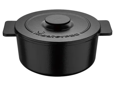 Produktbild von Masterpro  Gusseisentopf Eternal, Ø 21cm Art:schwarz