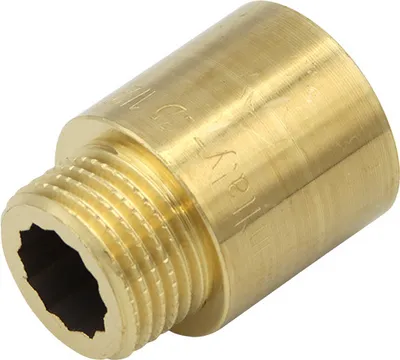 Produktbild von Messing Fitting Hahnverlängerung 1/2 Zoll x 25mm DN15