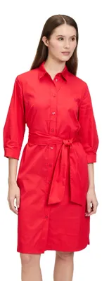 Productafbeelding van Betty Barclay dameshemdjurk met knoopsluiting, maat 42, kleur: rood (poppy red)