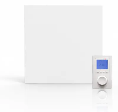 Obrázek produktu pro Infračervené topné panely - 400 W - 60x60 cm - Bílá barva (RAL 9016) - Montáž na stěnu i strop