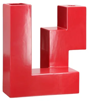 Image de Gilde Vase, Kerzenleuchter, Patras, Keramik, rot, VE 1 Höhe: 25.60 cm Breite: 26.00 cm Tiefe: 12.50cm 34408