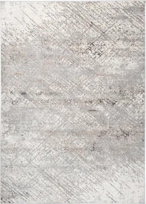 Produktbild von Tapiso Teppich VALLEY Modern Kurzflor Grau Creme Wohnzimmer 200 x 300 cm