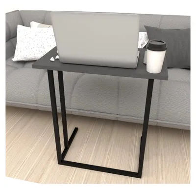 Produktbild von Beistelltisch Högsby in C-Form mit Metallgestell für Wohnzimmer und Schlafzimmer