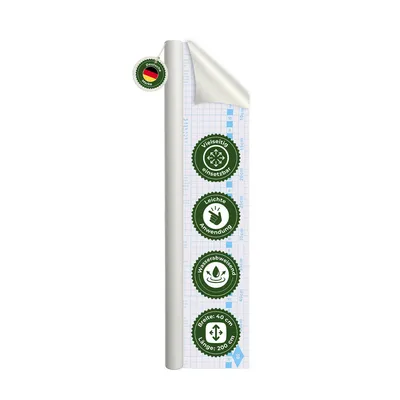 Produktbild von Klebefolie Klebefolie Möbel – Möbelfolie selbstklebend Weiß, 45 x 200 cm, zuschneidbar, rückstandsfrei entfernbar – Veluxis