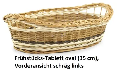 Produktbild von Frühstücks-Tablett oval  (35 cm)