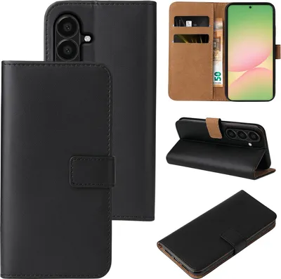 Produktbild von Handyhülle für Samsung Galaxy A57 5G Klapphülle Bookcase Flip Cover Hülle Handy Tasche Etui Farbe: Schwarz
