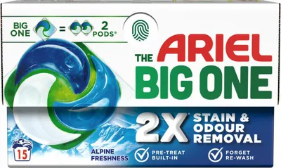 Produktbild von Ariel - 3in1 Waschmittel-Pods - The Big One - Alpine - 15 Pods - 1 Stück