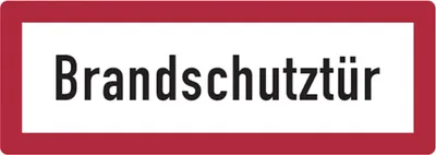 Produktbild von Dreifke® Aufkleber Feuerwehrschild, Brandschutztür - DIN 4066 | 297x105 mm, 1...