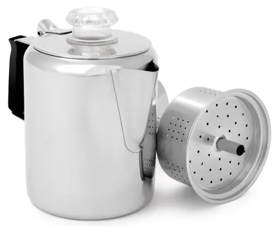 Immagine prodotto di GSI Outdoors percolatore in acciaio inox per 3 tazze 400 ml, 405 g , argento; 65203