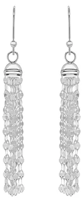 Produktbild von Tuscany Silver Damen Ohrhänger Sterling Silber Spiegel Quaste