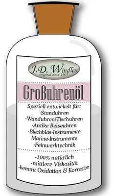 Produktbild von 599,00 € / 1 l Großuhrenöl J.D. Windles, 50ml