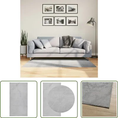 Imagen del producto de Alfombra Living Store IZA, pelo corto, estilo escandinavo, color gris, 80x150 cm