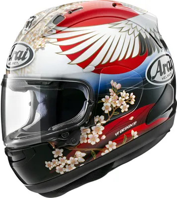 Produktbild von Arai RX-7V Evo Tsubasa Helm, weiß/schwarz/rot/grün, S (55/56)
