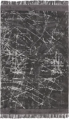 Produktbild von BELIANI Teppich Dunkelgrau Viskose 160 x 230 cm Kurzflor Abstraktes Design Rechteckig Wohnzimmer Schlafzimmer Flur