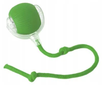 Obrázek produktu pro Interaktivní míček pro kočky s pohybovým efektem, USB dobíjecí, LED světlo-Zelené