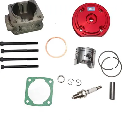 Produktbild von Tuning Zylinder SET 44 mm ROT Pocket Bike Mini Cross 2-Takt