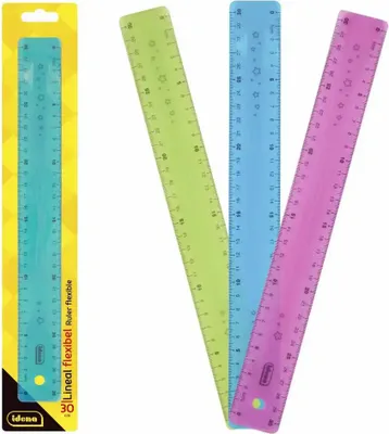 Obrázok produktu pre Idena pravítko PP flexibilné 30cm 3 rôzne