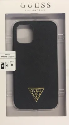 Produktbild von Guess Apple iPhone 12 Mini Black Back cover case - Saffiano