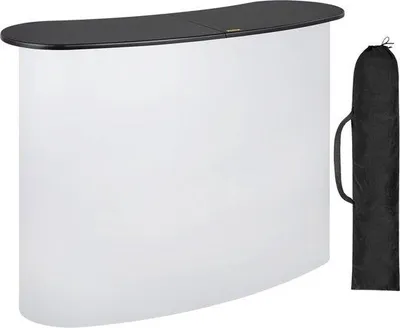 Produktbild von Famanu Promotionstisch Pop Up mit Aluminiumrahmen - Weiß