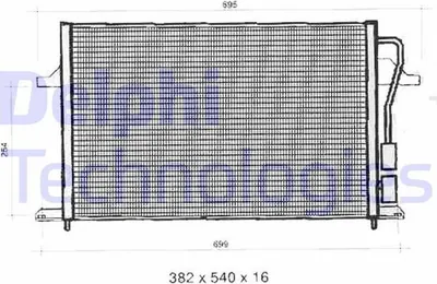Produktbild von DELPHI TSP0225275 Kondensator Klimaanlage