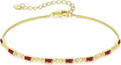 Produktbild von Armband Damen 925 Sterling Silber 14k Vergoldet Zirkonia Infinity Verstellbar Geschenk