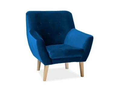 Zdjęcie produktu dla Fotel NORDIC 1 VELVET granatowy