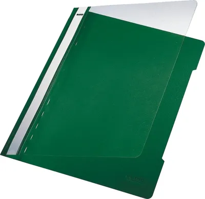 Produktbild von Leitz Standard Plastic File A4 PVC Green (25) Präsentations-Mappe Grün