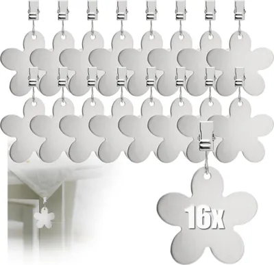 Produktbild von com-four® 16x Tischdeckenbeschwerer - Tischtuchgewichte aus rostfreiem Edelstahl