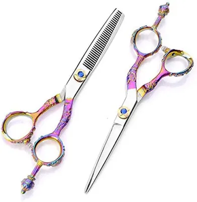 Produktbild von Friseurschere 6-Zoll-Friseurschere Effilierscheren-Set, geeignet für Salonpersonal und den persönlichen Gebrauch L54855