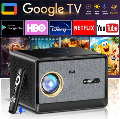 Produktbild von Smart Heimkino Beamer - X09MAX - 4K/8K-Unterstützung, Full HD 1080p - 3500 ANSI Lumen LED - Android TV, Wifi 6 & Bluetooth - 15 ms, Auto Keystone