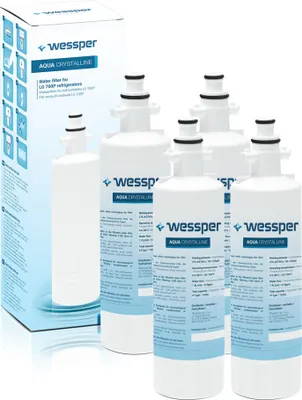 Zdjęcie produktu dla Krystaliczny filtr wody do lodówki Wessper kompatybilny z obudową LT700P / ADQ36006101 / ADQ36006102 / ADQ36006102-S KENMORE 469690 / FFL-151L - 4-pak