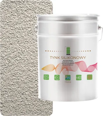 Produktbild von Außenfassadenputz aus Silikon, warmgrau, 1,5 mm, Premium, 15 kg