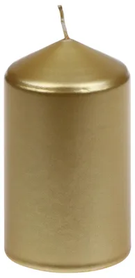 Produktbild von Stumpenkerzen "Edelglanz" Gold 100/57 mm, 12 Stück