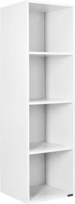 Immagine prodotto di Libreria bianca con 4 ripiani, 106x30x30cm MDF