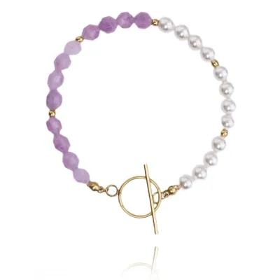 Produktbild von Armband aus 14K vergoldetem Chirurgenstahl, hellgold, 17 cm