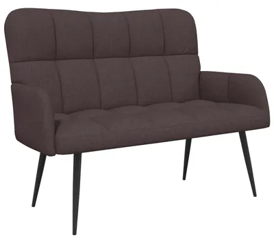 Obrázok produktu pre vidaXL Dvojmiestna pohovka, tmavohnedá, 115 x 61 x 87 cm, látka