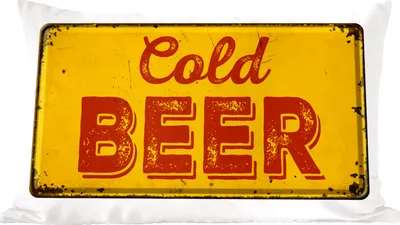 Produktbild von MuchoWow® Zierkissen Sofakissen Wohnzimmer Dekokissen 60x40 cm Mancave - Metallschild - Vintage - Zitate - Kopfkissen - Polster mit Foto