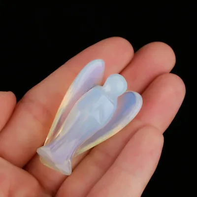 Schutzengelfigur aus Opal, 3,8 cm, Glücksbringer