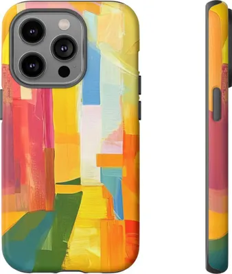 Produktbild von Abstrakte bunte Pinselstriche – Hülle Kompatibel mit iPhone 14 Pro