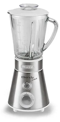 Standmixer 300 W, 0,8 l, Glaskrug, Edelstahlmesser, 2 Stufen+Puls, Silber