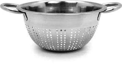 Produktbild von 2x Küchensieb 21 cm Nudelsieb Abtropfsieb Metallsieb Sieb mit Griff Kinwara2