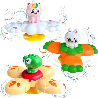 Produktbild von Set mit 3 Saugnapf-Spinnspielzeugen für Babys