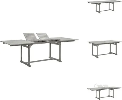 Immagine prodotto di vidaXL Tavolo da pranzo da giardino (160-240)x100x75 cm in legno massiccio di acacia - Tavoli da giardino